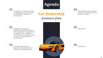 Car Dealership Business Plan Powerpoint Presentation Slides