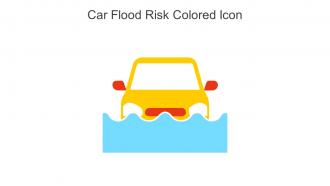Car Flood Risk Colored Icon In Powerpoint Pptx Png And Editable Eps Format