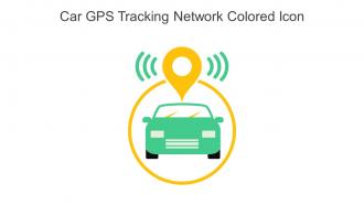 Car Gps Tracking Network Colored Icon In Powerpoint Pptx Png And Editable Eps Format