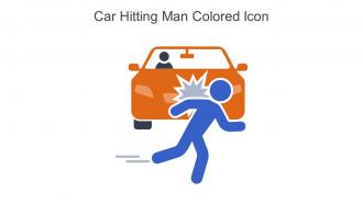 Car Hitting Man Colored Icon In Powerpoint Pptx Png And Editable Eps Format