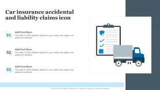 Car Insurance Accidental And Liability Claims Icon