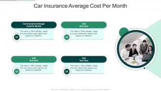 Car Insurance Average Cost Per Month In Powerpoint And Google Slides Cpb