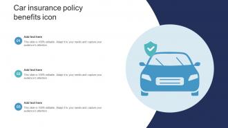 Car Insurance Policy Benefits Icon