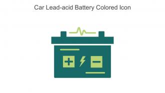 Car Lead Acid Battery Colored Icon In Powerpoint Pptx Png And Editable Eps Format