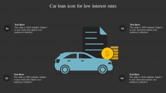 Car Loan Icon For Low Interest Rates
