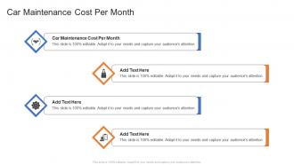 Car Maintenance Cost Per Month In Powerpoint And Google Slides Cpb