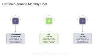 Car Maintenance Monthly Cost In Powerpoint And Google Slides Cpb