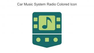 Car Music System Radio Colored Icon In Powerpoint Pptx Png And Editable Eps Format