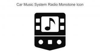Car Music System Radio Monotone Icon In Powerpoint Pptx Png And Editable Eps Format