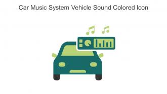 Car Music System Vehicle Sound Colored Icon In Powerpoint Pptx Png And Editable Eps Format