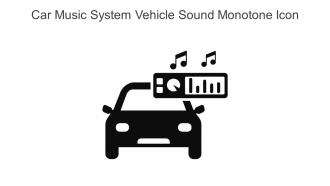 Car Music System Vehicle Sound Monotone Icon In Powerpoint Pptx Png And Editable Eps Format
