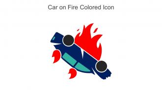Car On Fire Colored Icon In Powerpoint Pptx Png And Editable Eps Format