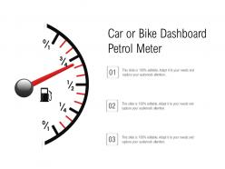 Car or bike dashboard petrol meter