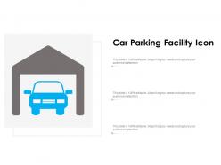 Car parking facility icon