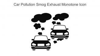 Car Pollution Smog Exhaust Monotone Icon In Powerpoint Pptx Png And Editable Eps Format