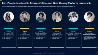 Car pooling services investor key people involved transportation ride sharing