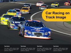 Car Racing On Track Image