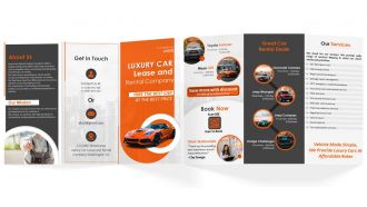 Car rental Brochure Trifold