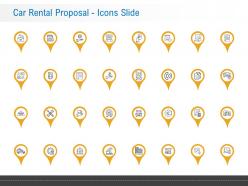 Car rental proposal icons slide ppt powerpoint presentation diagrams