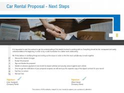 Car rental proposal next steps ppt powerpoint presentation professional graphic images