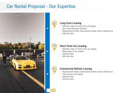 Car Rental Proposal Our Expertise Ppt Powerpoint Presentation Show Inspiration
