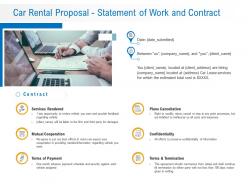 Car Rental Proposal Statement Of Work And Contract Ppt Powerpoint Presentation Example