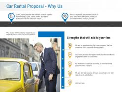 Car rental proposal why us ppt powerpoint presentation pictures slide download
