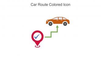 Car Route Colored Icon In Powerpoint Pptx Png And Editable Eps Format