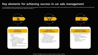 Car Sale Management Powerpoint Ppt Template Bundles Good Best