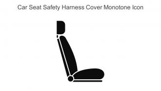 Car Seat Safety Harness Cover Monotone Icon In Powerpoint Pptx Png And Editable Eps Format