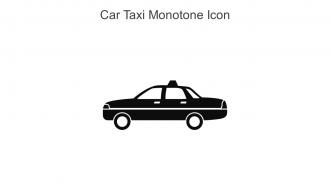 Car Taxi Monotone Icon In Powerpoint Pptx Png And Editable Eps Format
