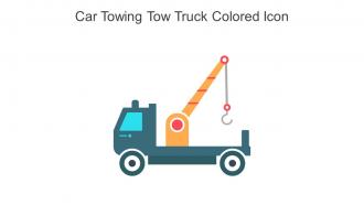 Car Towing Tow Truck Colored Icon In Powerpoint Pptx Png And Editable Eps Format