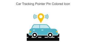 Car Tracking Pointer Pin Colored Icon In Powerpoint Pptx Png And Editable Eps Format