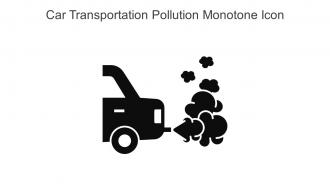 Car Transportation Pollution Monotone Icon In Powerpoint Pptx Png And Editable Eps Format
