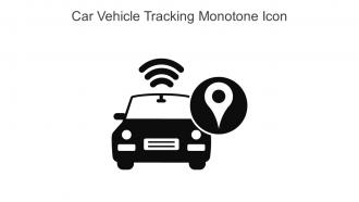 Car Vehicle Tracking Monotone Icon In Powerpoint Pptx Png And Editable Eps Format