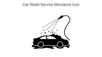Car Wash Service Monotone Icon In Powerpoint Pptx Png And Editable Eps Format