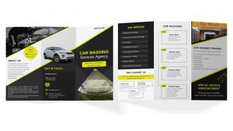 Car Washing Service Brochure Trifold
