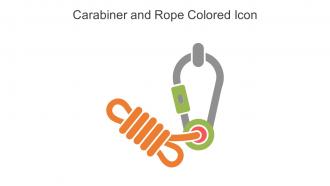 Carabiner And Rope Colored Icon In Powerpoint Pptx Png And Editable Eps Format