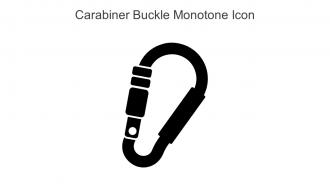 Carabiner Buckle Monotone Icon In Powerpoint Pptx Png And Editable Eps Format