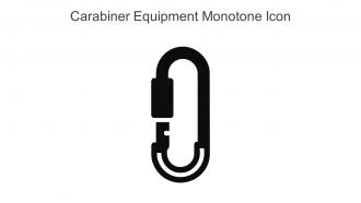 Carabiner Equipment Monotone Icon In Powerpoint Pptx Png And Editable Eps Format