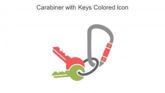 Carabiner With Keys Colored Icon In Powerpoint Pptx Png And Editable Eps Format