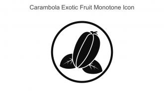 Carambola Exotic Fruit Monotone Icon In Powerpoint Pptx Png And Editable Eps Format