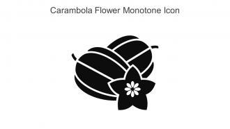 Carambola Flower Monotone Icon In Powerpoint Pptx Png And Editable Eps Format