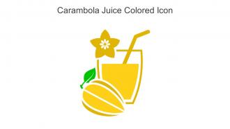 Carambola Juice Colored Icon In Powerpoint Pptx Png And Editable Eps Format