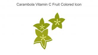 Carambola Vitamin C Fruit Colored Icon In Powerpoint Pptx Png And Editable Eps Format