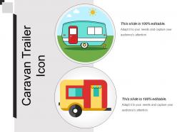 Caravan trailer icon