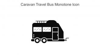 Caravan Travel Bus Monotone Icon In Powerpoint Pptx Png And Editable Eps Format