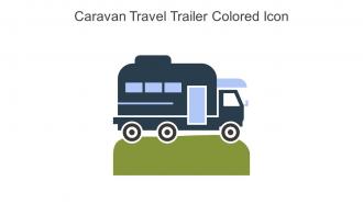Caravan Travel Trailer Colored Icon In Powerpoint Pptx Png And Editable Eps Format