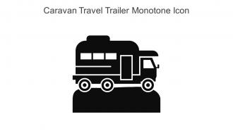 Caravan Travel Trailer Monotone Icon In Powerpoint Pptx Png And Editable Eps Format