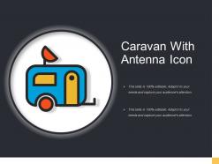 Caravan with antenna icon